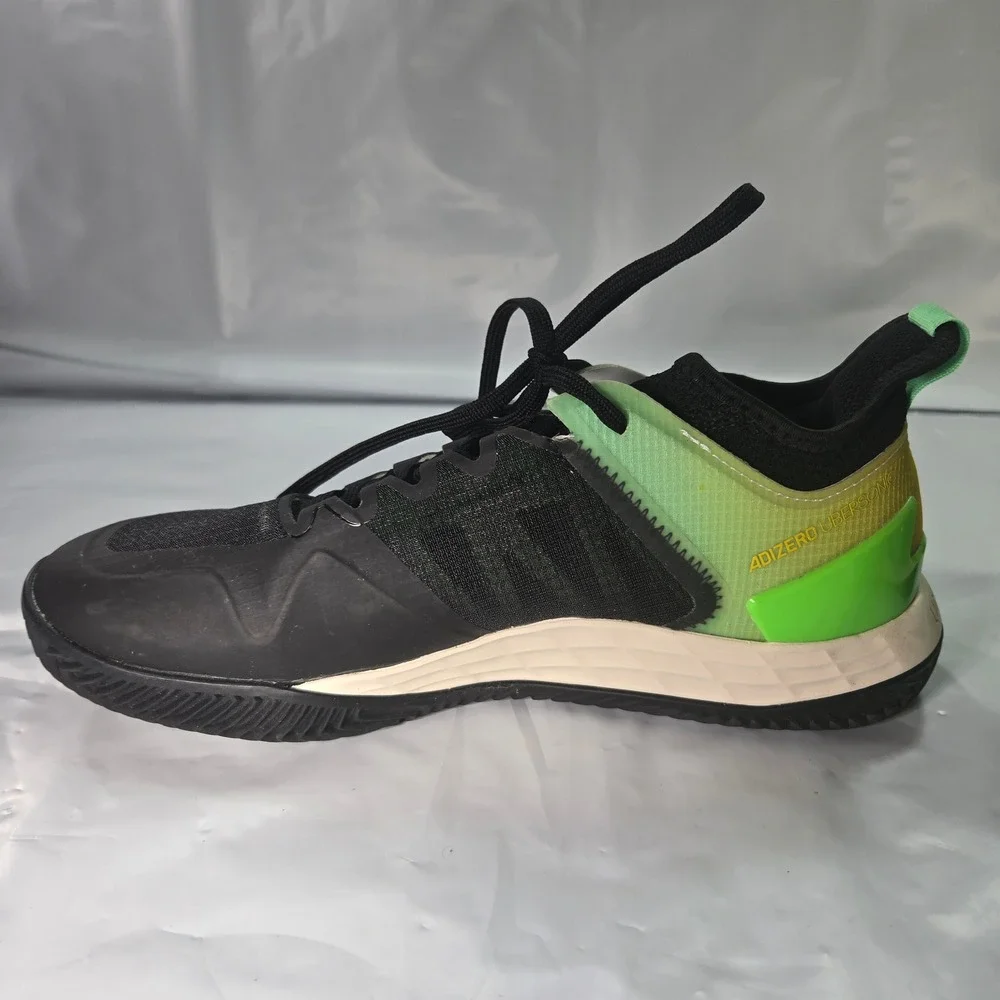 Adidas Adizero Ubersonic 4 Tennis Shoes Mens 8‎ Black Yellow GY4004 Lightstrike